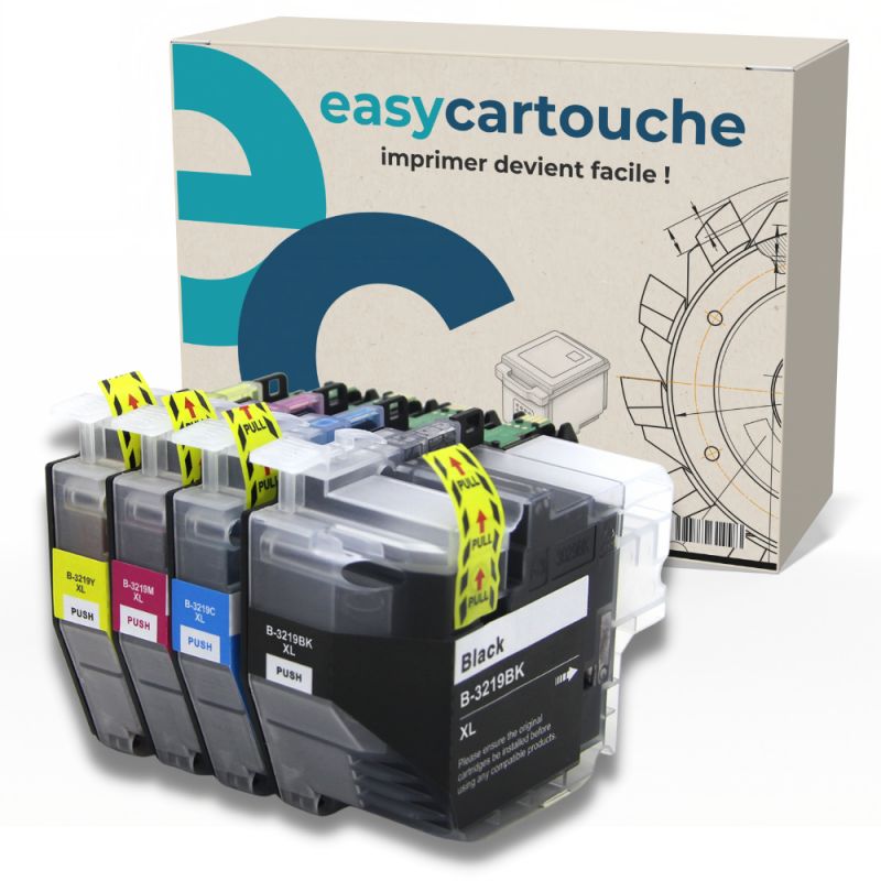 Pack 4 Cartouches compatibles BROTHER LC-3219 Pack 4 Cartouches compatibles BROTHER LC-3219